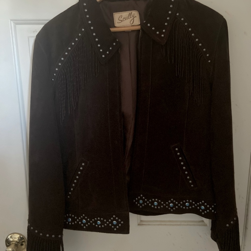 COPY - NWT SCULLY FRINGE JACKET